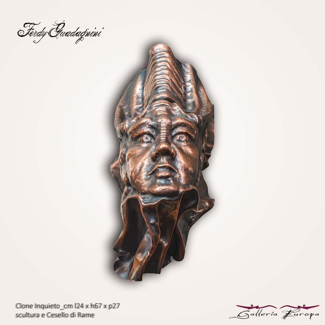 Ferdi Guadagnini - Opere in rame Busti - Galleria Europa Carano Ville di Fiemme Trentino