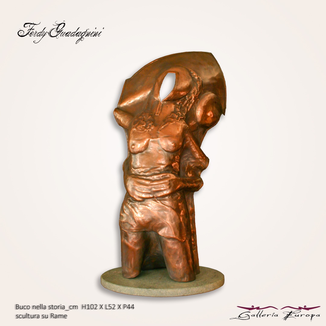 Ferdi Guadagnini - Opere in rame Busti - Galleria Europa Carano Ville di Fiemme Trentino