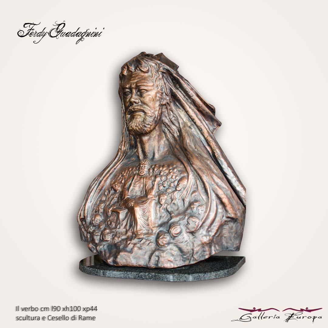 Ferdi Guadagnini - Opere in rame Busti - Galleria Europa Carano Ville di Fiemme Trentino