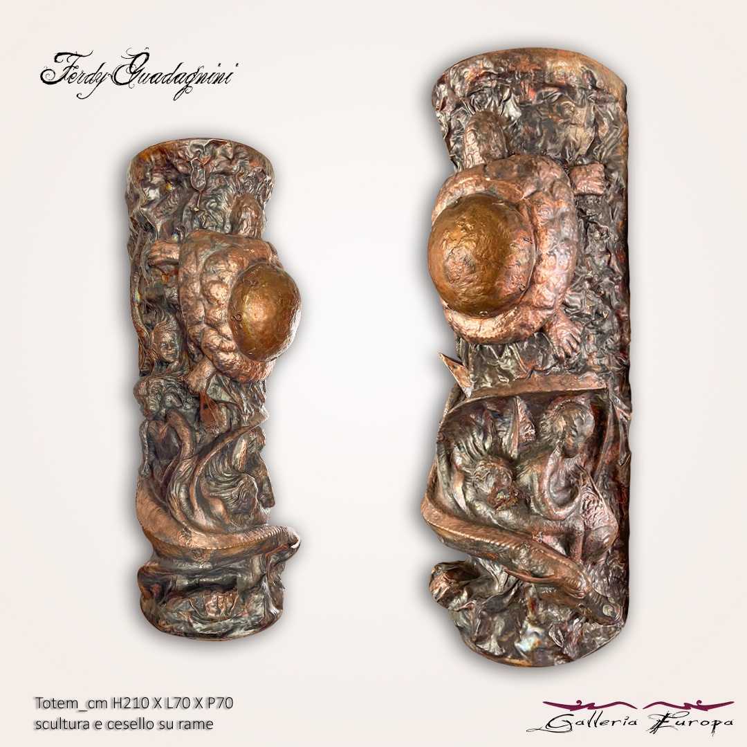 Ferdi Guadagnini - Opere in rame Forma % Design - Galleria Europa Carano Ville di Fiemme Trentino