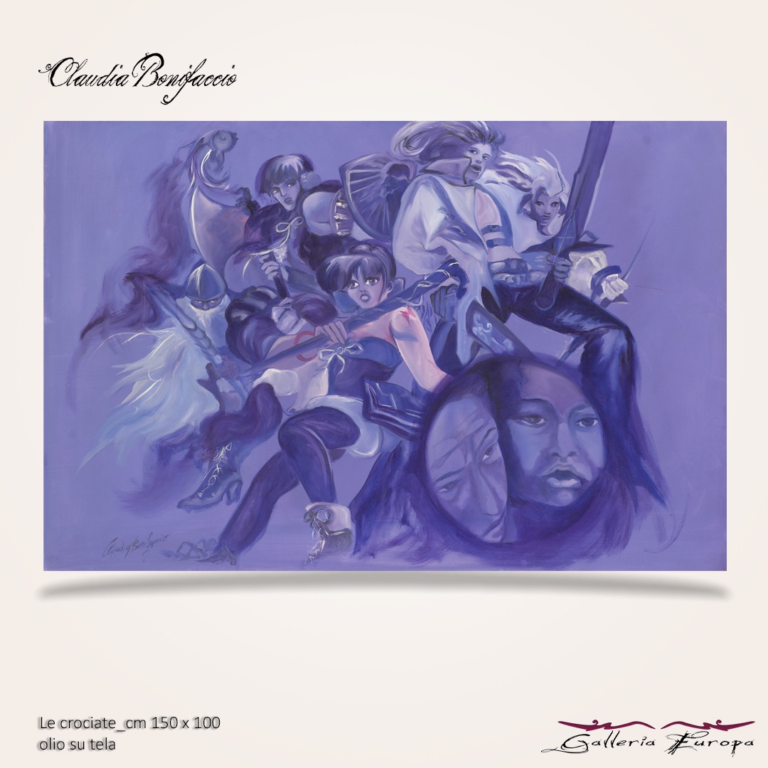 Claudia Bonifaccio - Opere Viola - Galleria Europa Carano Ville di Fiemme Trentino